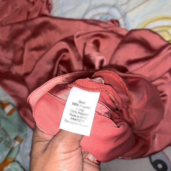 Women Nine West Flounce Maxi Dress size XL elegant soft sleek overlapping style - Picture 7 of 9